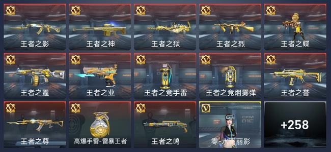 穿越火线：枪战王者V5 13王者 261英雄武器 11英雄角色 444万化 新锐