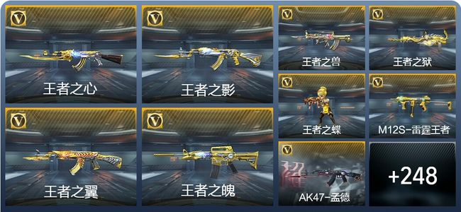 穿越火线：枪战王者V9 31王者武器 278英雄武器 7英雄角色 530万化 枪圣S