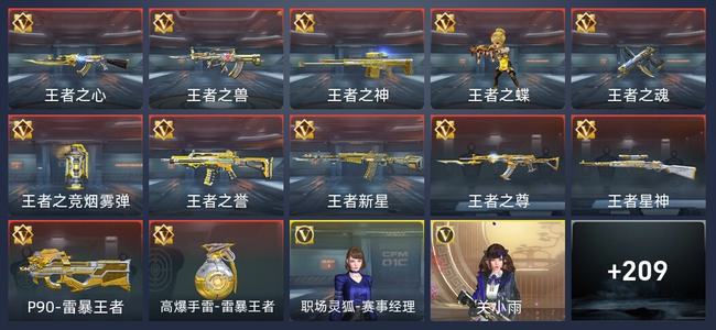 穿越火线：枪战王者V6 12王者 219英雄武器 4英雄角色 352万化 新锐