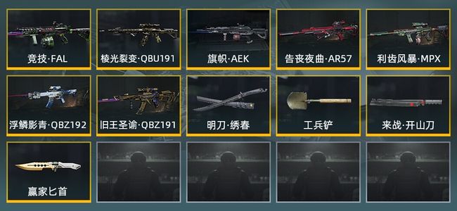 暗区突围库存价值46.2M 4近战武器 7金枪皮 信誉5级 王牌