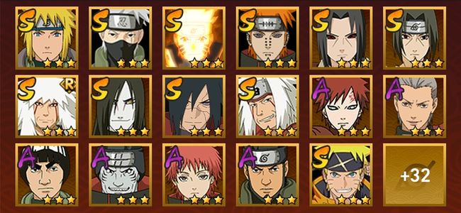 火影忍者V10 11S忍 38A忍 170忍 1818S碎片 16通灵 600W战力 下忍