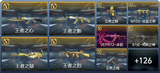 穿越火线：枪战王者V7 9王者武器 135英雄武器 7英雄角色 265万化 新锐