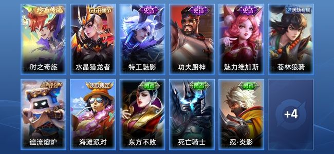 王者荣耀1传说 4史诗 15皮肤 30英雄 至尊星耀IV