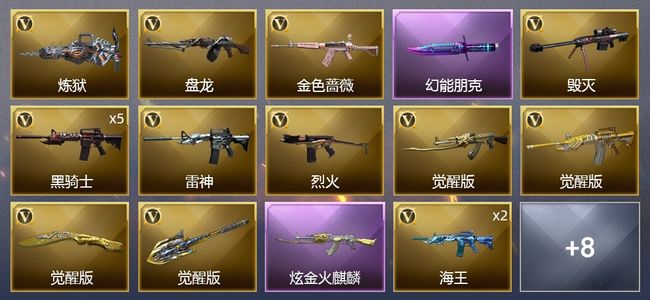 穿越火线（CF）1炫金武器 23V武器 可排位 新锐