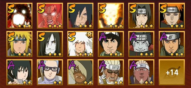 火影忍者V8 9S忍 22A忍 124忍 1287S碎片 15通灵 500W战力 影级