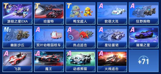 QQ飞车手游V9 3永久T车 53永久A车 85永久赛车 33宠物 男号 铂金