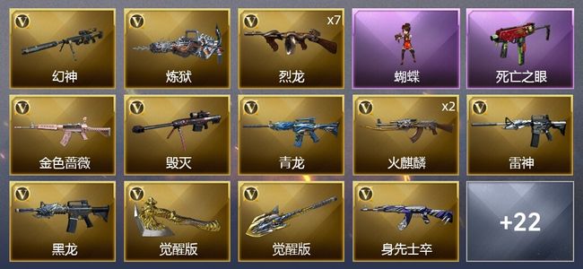 穿越火线（CF）33V武器 1V角色 11皮肤 可排位 新锐