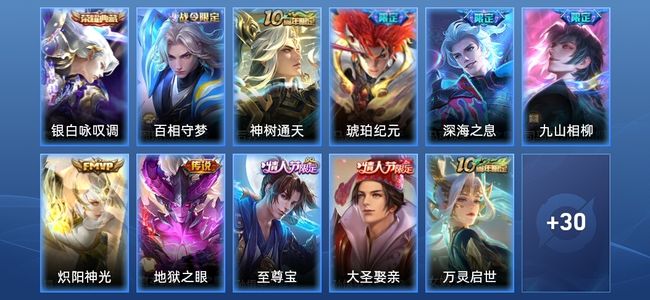 王者荣耀V6 1典藏 6传说 13史诗 41皮肤 至圣王者