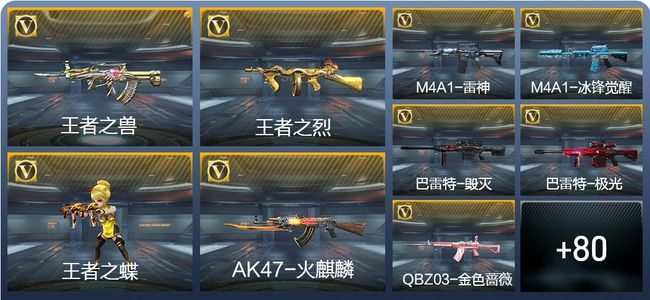 穿越火线：枪战王者5王者武器 89英雄武器 3英雄角色 105万化 大师S