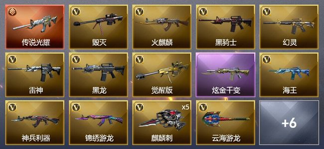 穿越火线（CF）1传说武器 1炫金武器 20V武器 1V角色 4皮肤 可排位 专家