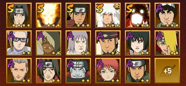 火影忍者V6 6S忍 16A忍 81忍 934S碎片 13通灵 400W战力 前500名 上忍