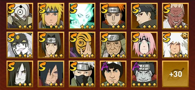 火影忍者V10 17S忍 31A忍 158忍 2264S碎片 20通灵 1000W战力 前500名 上忍