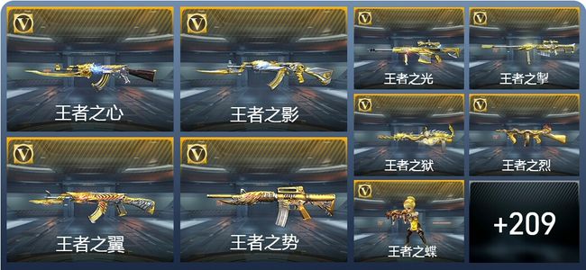 穿越火线：枪战王者V8 28王者武器 237英雄武器 8英雄角色 344万化 枪王SS