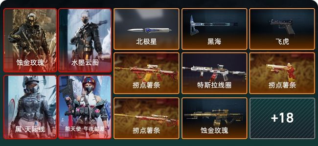 三角洲行动总资产184M 8干员外观 2传说近战 24传说枪械 黄金