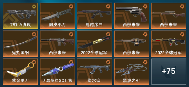 无畏契约21橙皮 1金皮 7紫皮 89皮肤 49380皮肤总价值 1145已用源晶 超凡