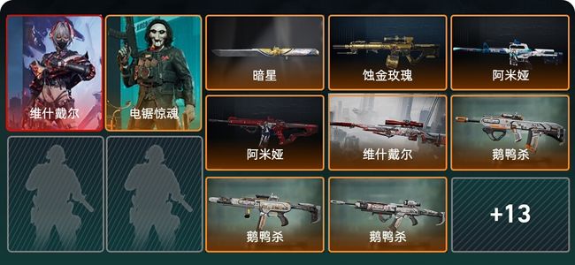 三角洲行动总资产243M 2干员外观 1传说近战 20传说枪械 钻石