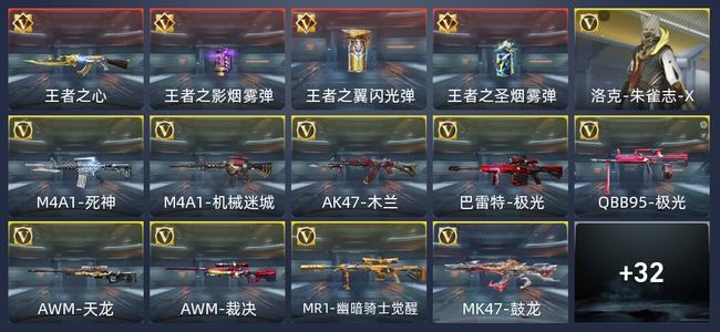 穿越火线：枪战王者4王者 45英雄武器 1英雄角色 47万化 新锐