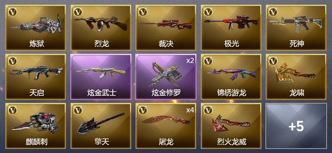 穿越火线（CF）2炫金武器 15V武器 2V角色 可排位 新锐