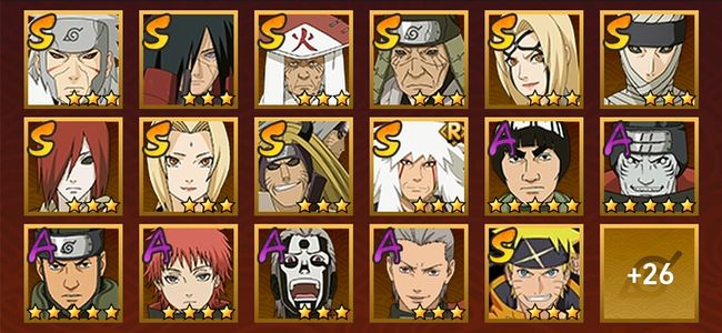 火影忍者V11 11S忍 32A忍 177忍 1682S碎片 18通灵 900W战力 中忍