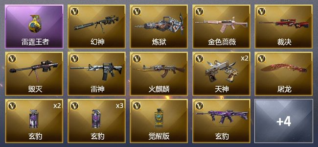 穿越火线（CF）1王者武器 19V武器 8皮肤 可排位