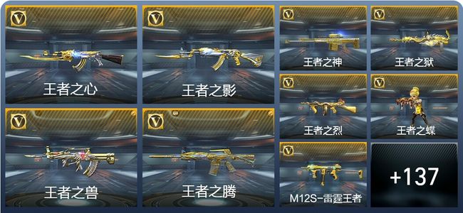 穿越火线：枪战王者V5 13王者武器 158英雄武器 8英雄角色 234万化 枪圣S