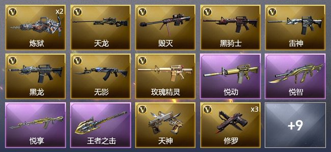 穿越火线（CF）4王者武器 21V武器 3V角色 6皮肤 可排位 新锐