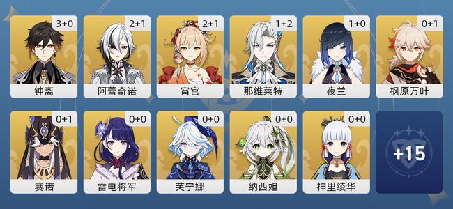 原神58黄 45角色黄 13武器黄 26五星角色 12五星武器 男主 60级