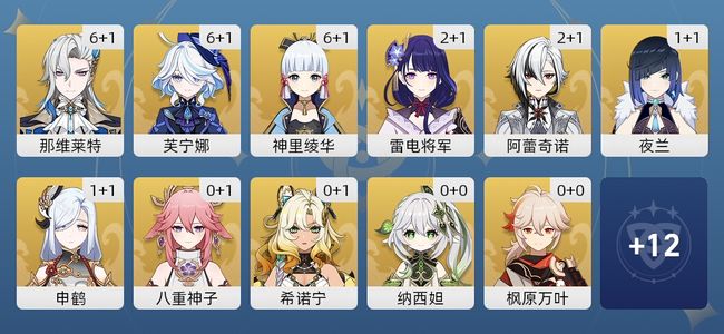 原神82黄 64角色黄 18武器黄 23五星角色 18五星武器 女主 60级