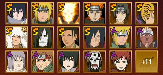 火影忍者V8 10S忍 18A忍 28忍 10S碎片 15通灵 500W战力 前1000名 见习