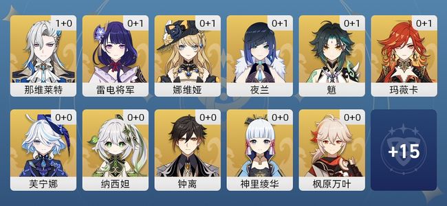 原神44黄 34角色黄 10武器黄 26五星角色 10五星武器 男主 60级