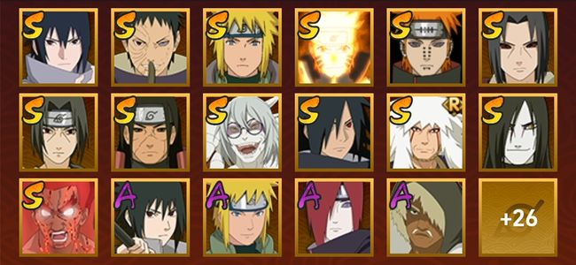 火影忍者V9 13S忍 30A忍 43忍 13S碎片 16通灵 700W战力 前1000名 中忍