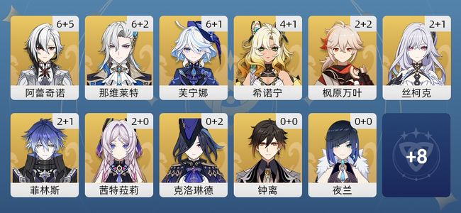 原神95黄 65角色黄 30武器黄 20五星角色 17五星武器 男主 60级