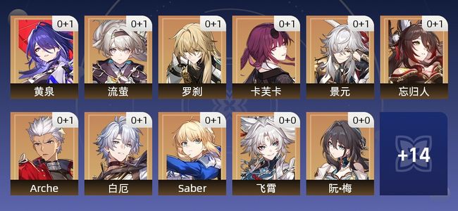 崩坏：星穹铁道65黄 38角色黄 27光锥黄 25五星角色 20五星光锥 70级 女主