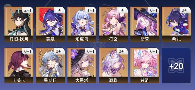 崩坏：星穹铁道69黄 46角色黄 23光锥黄 31五星角色 19五星光锥 70级 女主