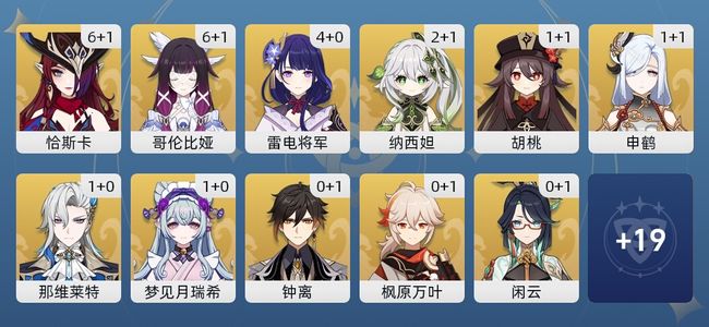 原神87黄 68角色黄 19武器黄 31五星角色 17五星武器 男主 60级