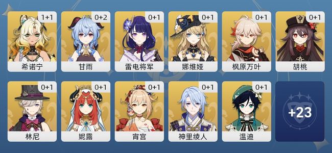 原神79黄 50角色黄 29武器黄 34五星角色 26五星武器 女主 60级