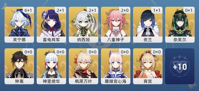 原神59黄 48角色黄 11武器黄 22五星角色 11五星武器 女主 60级