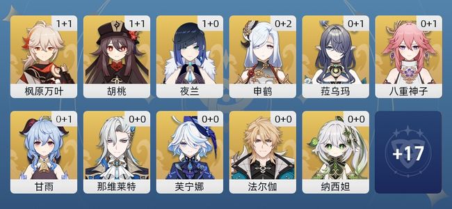 原神49黄 38角色黄 11武器黄 30五星角色 10五星武器 女主 59级
