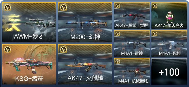 穿越火线：枪战王者V1 1王者武器 126英雄武器 3英雄角色 191万化 枪圣SSS