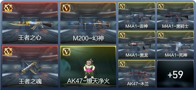 穿越火线：枪战王者V1 6王者 80英雄武器 1英雄角色 128万化 专家