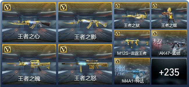 穿越火线：枪战王者V8 25王者武器 244英雄武器 9英雄角色 474万化 传奇