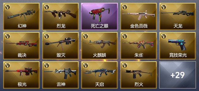 穿越火线（CF）1传说武器 2王者武器 6皮肤 可排位 新锐