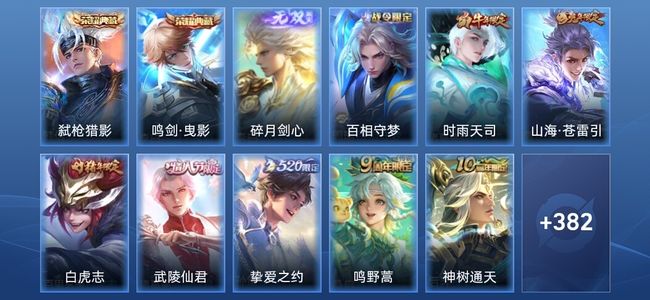 王者荣耀V9 2典藏 1无双 3星传说 38传说 119史诗 396皮肤 至尊星耀IV