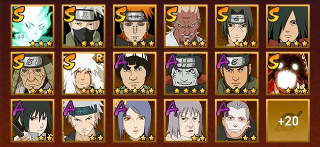 火影忍者V10 10S忍 28A忍 123忍 1388S碎片 15通灵 600W战力 前1000名 暗部