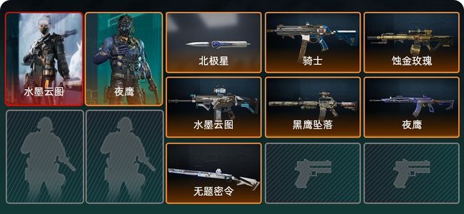 三角洲行动总资产103.8M 2干员外观 1传说近战 6传说枪械 黑鹰