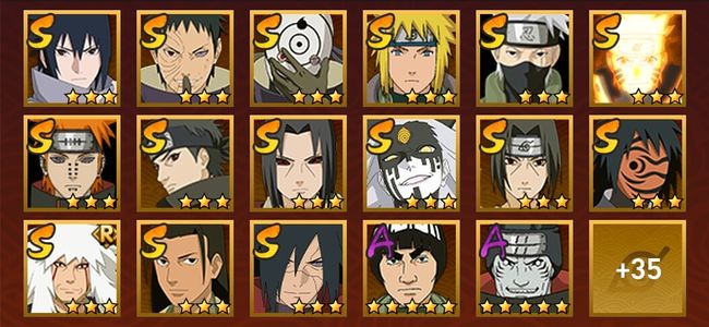 火影忍者V11 18S忍 34A忍 167忍 2186S碎片 17通灵 800W战力 前1000名 暗部