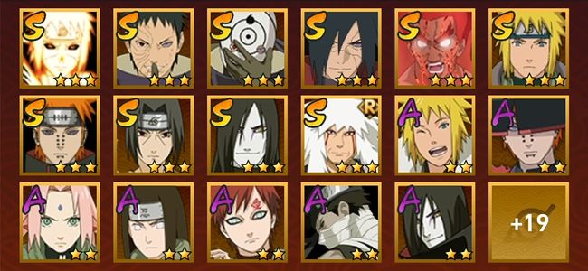 火影忍者V10 10S忍 26A忍 136忍 1303S碎片 15通灵 500W战力 前1000名 上忍