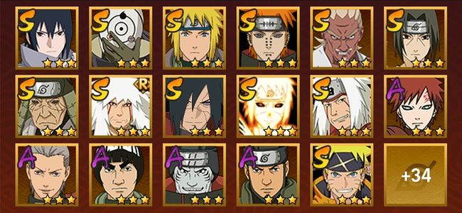 火影忍者V8 13S忍 39A忍 166忍 1599S碎片 17通灵 700W战力 上忍