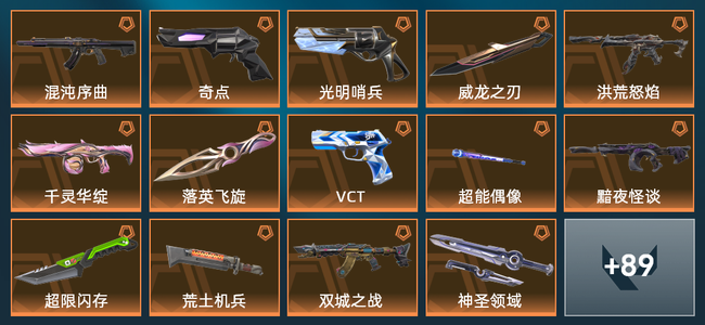 无畏契约22橙皮 5紫皮 103皮肤 35670皮肤总价值 1160已用源晶