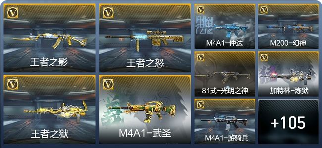 穿越火线：枪战王者V5 3王者武器 195英雄武器 新锐